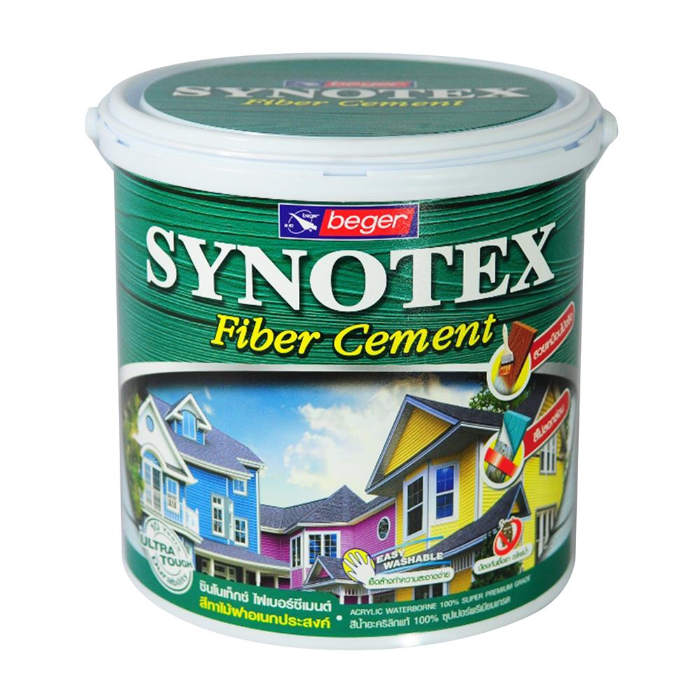 สีทาพื้นไม้ไฟเบอร์ซีเมนต์ ชนิดด้าน BEGER SYNOTEX สีไม้มะเกลือ 1 แกลลอน