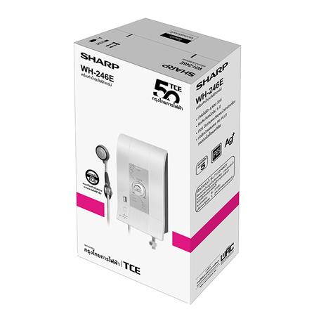 เครื่องทำน้ำอุ่น SHARP WH-246E 4500 วัตต์ สีขาว_4