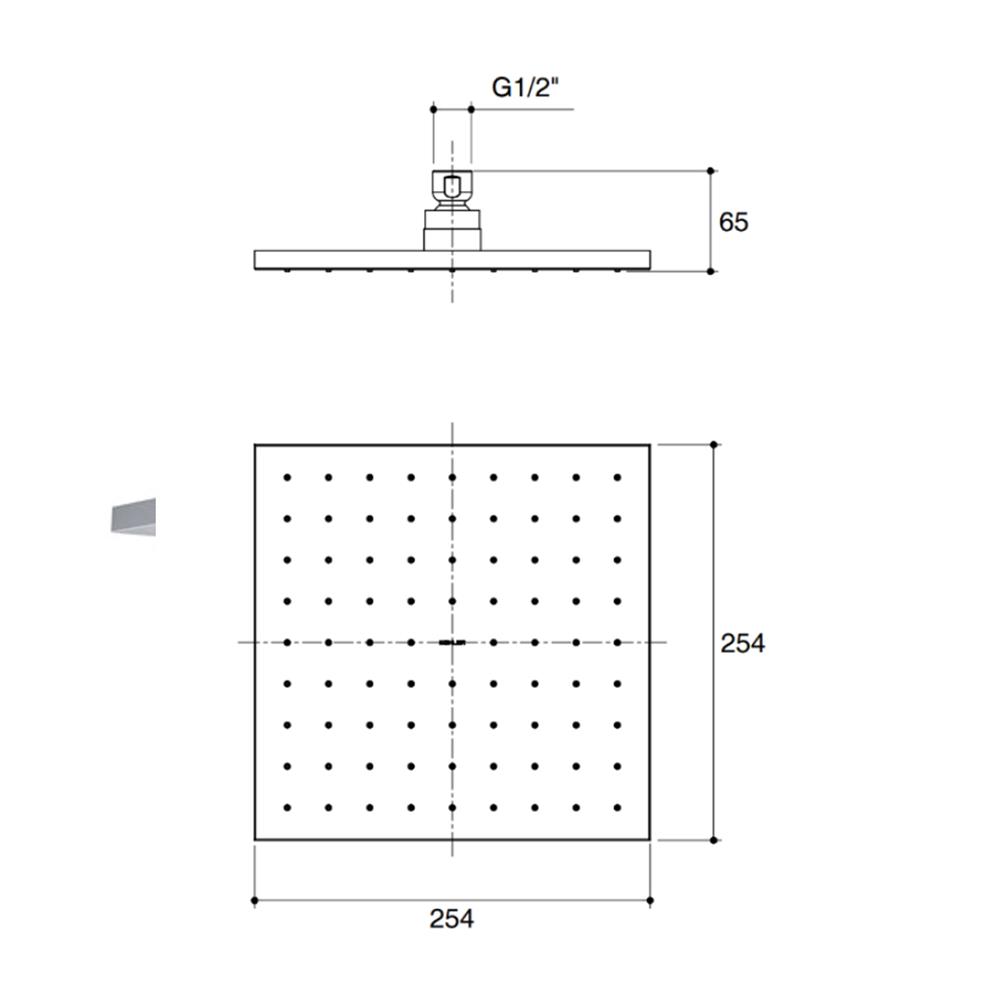 ฝักบัวก้านแข็ง KOHLER K-13696X-CP