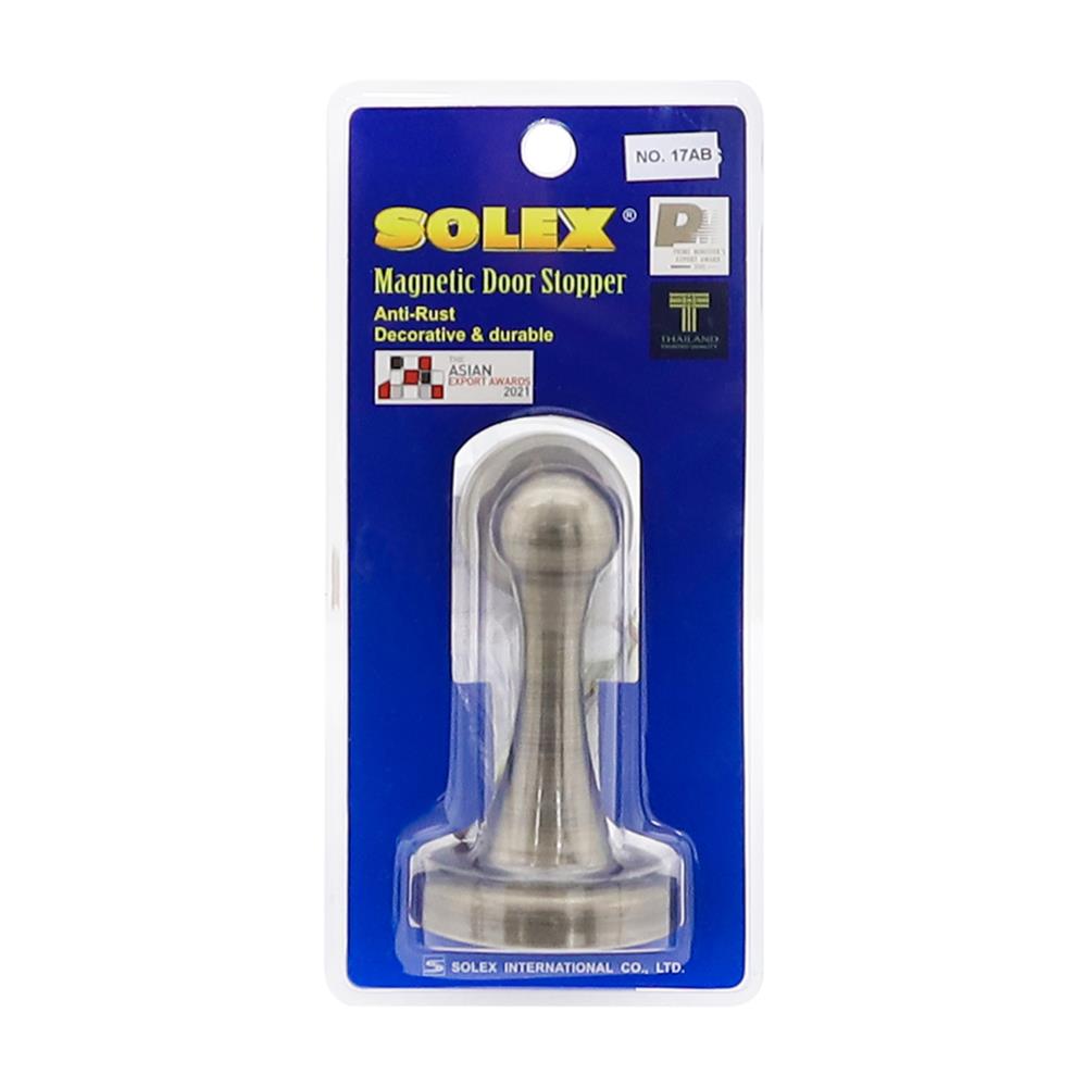 กันชนแม่เหล็กแท่ง SOLEX 17 AB สีทองเหลืองรมดำ