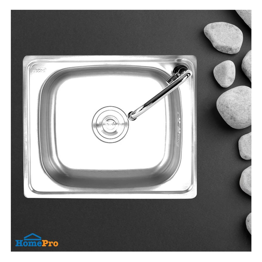 ซิงค์ฝัง 1 หลุม TECNOSTAR 10500 สเตนเลส