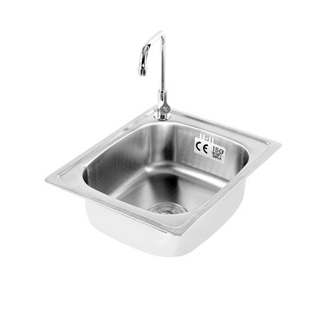 ซิงค์ฝัง 1 หลุม TECNOSTAR 10500 สเตนเลส_1