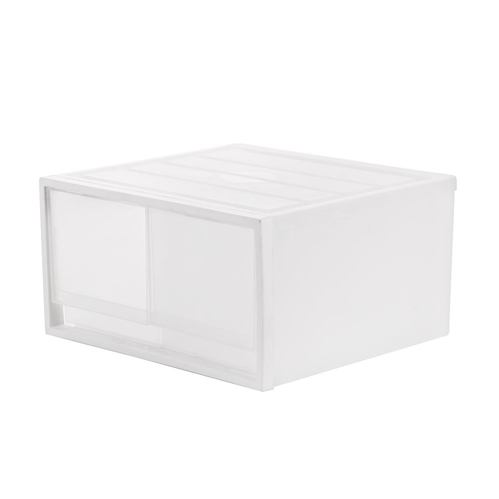 กล่องลิ้นชัก 2 ลิ้นชัก STACKO CK-72 40x35.8x21.2 ซม. สีขาว