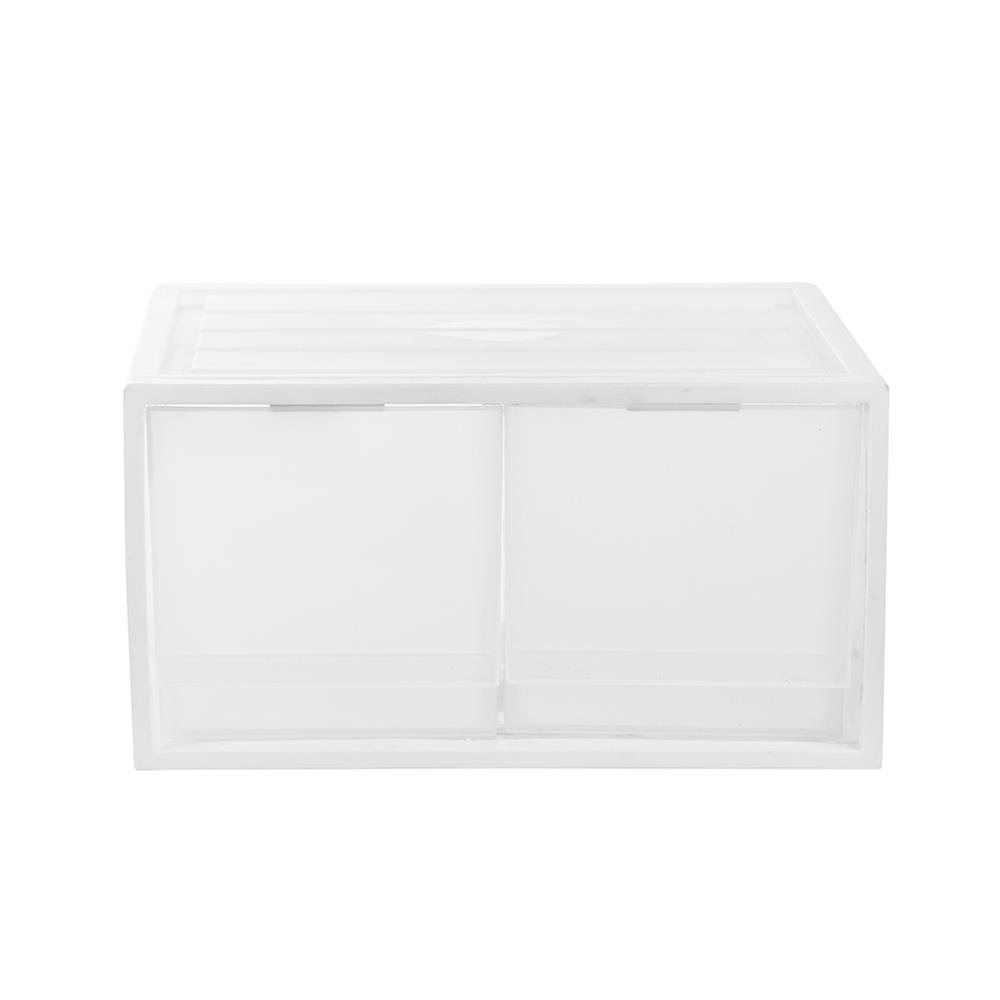 กล่องลิ้นชัก 2 ลิ้นชัก STACKO CK-72 40x35.8x21.2 ซม. สีขาว