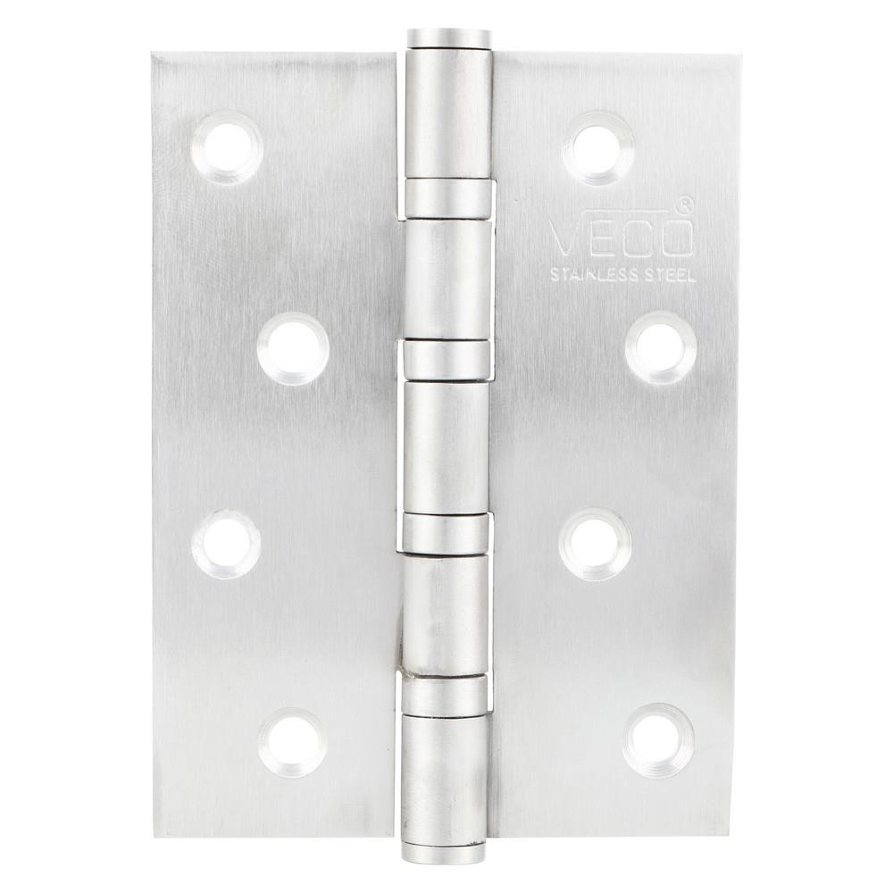 บานพับ 4x3 นิ้ว x 2 มม. VECO 432-11 4BB สีสเตนเลส (แพ็ก 2 ชิ้น)