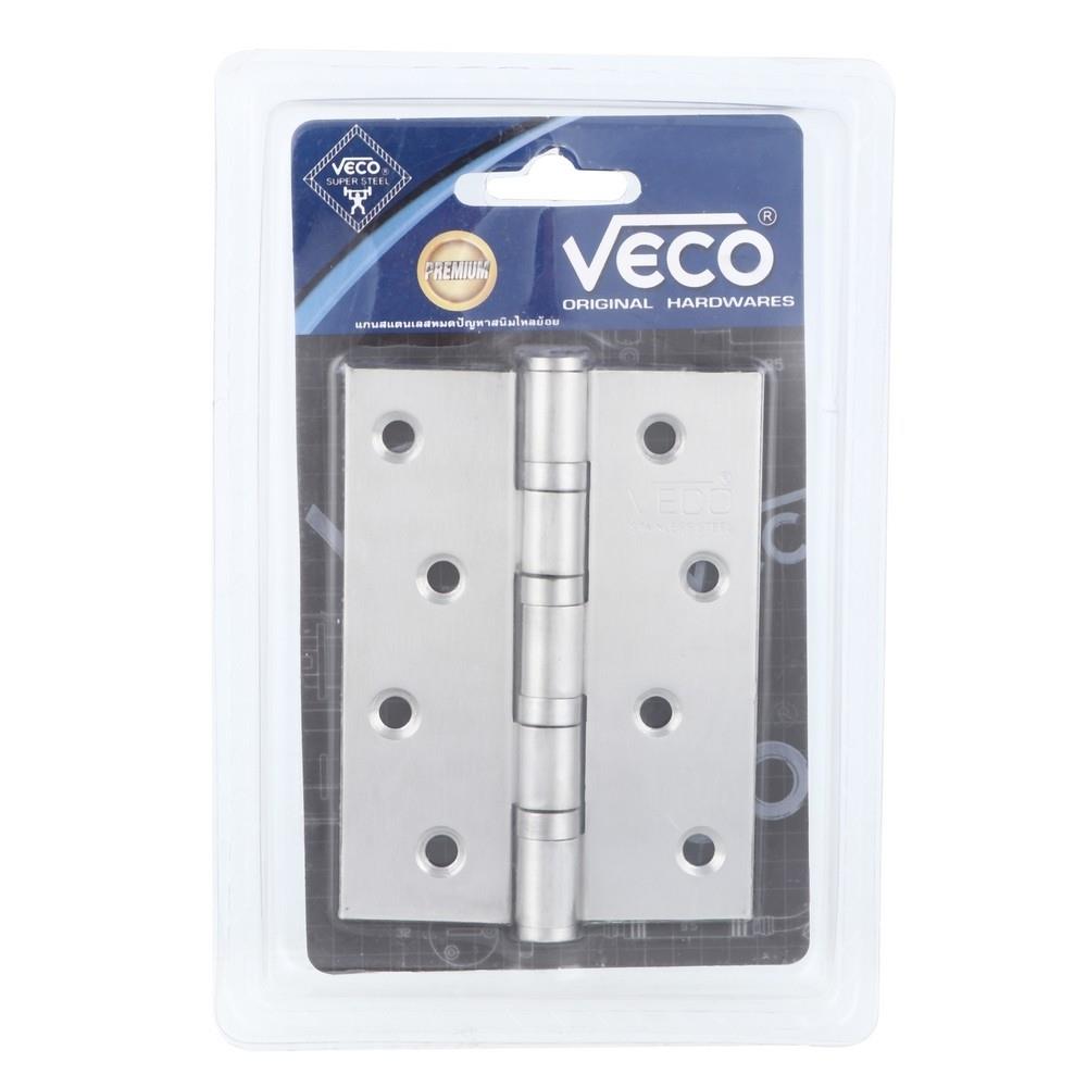 บานพับ 4x3 นิ้ว x 2 มม. VECO 432-11 4BB สีสเตนเลส (แพ็ก 2 ชิ้น)