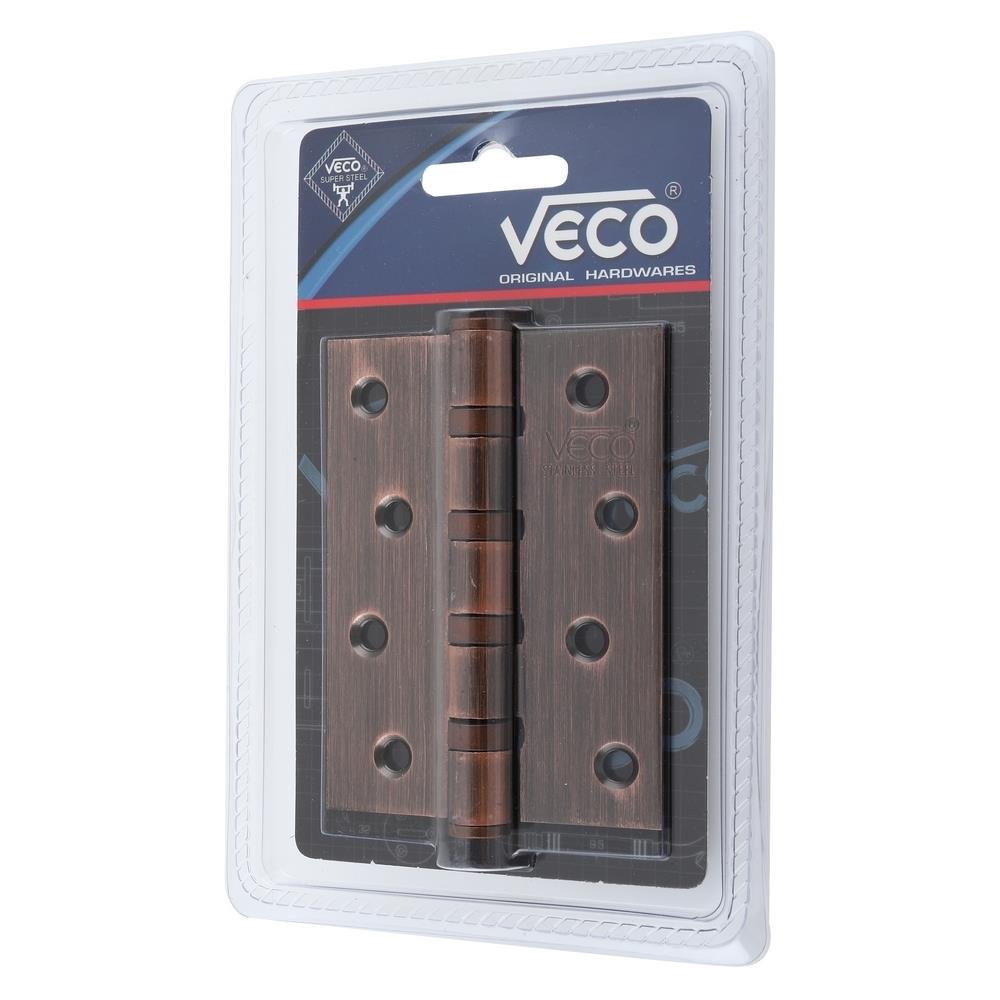 บานพับ 4x3 นิ้ว x 3 มม. VECO 433-14 4BB สีทองแดงรมดำ (แพ็ก 2 ชิ้น)