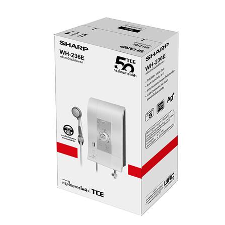 เครื่องทำน้ำอุ่น SHARP WH-236E 3500 วัตต์ สีขาว_4
