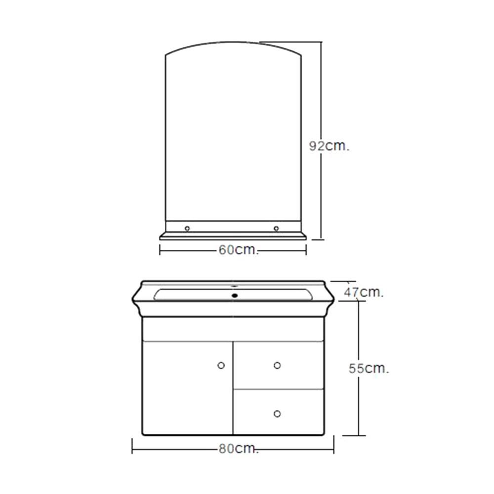 อ่างเคาน์เตอร์ MOYA VC-11008 สีขาว