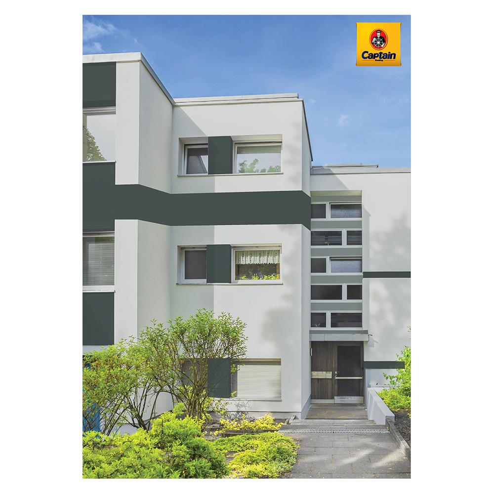 สีน้ำทาภายนอก CAPTAIN WAXYSHIELD BASE B กึ่งเงา 2.5 แกลลอน