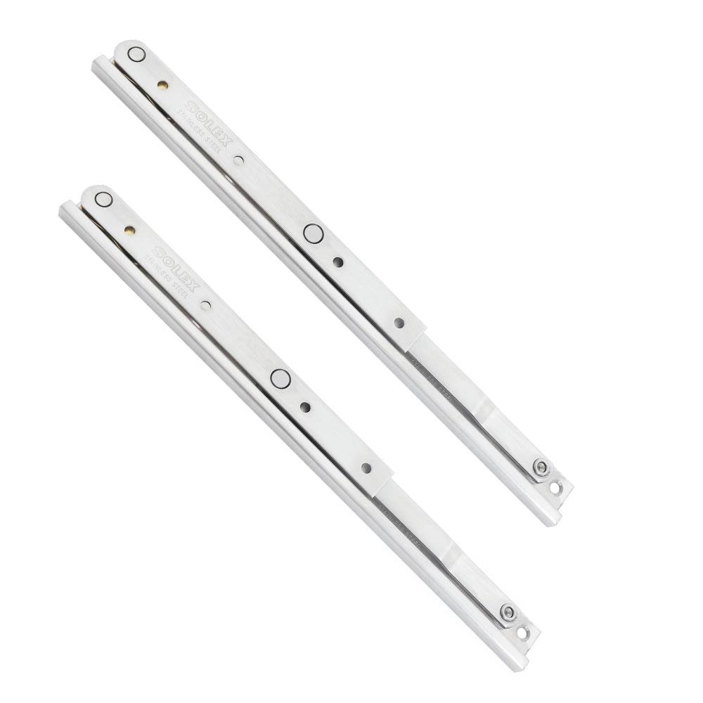 บานพับปรับได้ 10 นิ้ว SOLEX สีสเตนเลส