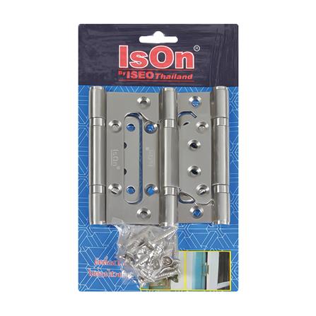 บานพับ 4x3 นิ้ว x 2.2 มม. ISON SM4325 ไม่เซาะร่อง สีสเตนเลส (แพ็ก 3 ชิ้น)_1