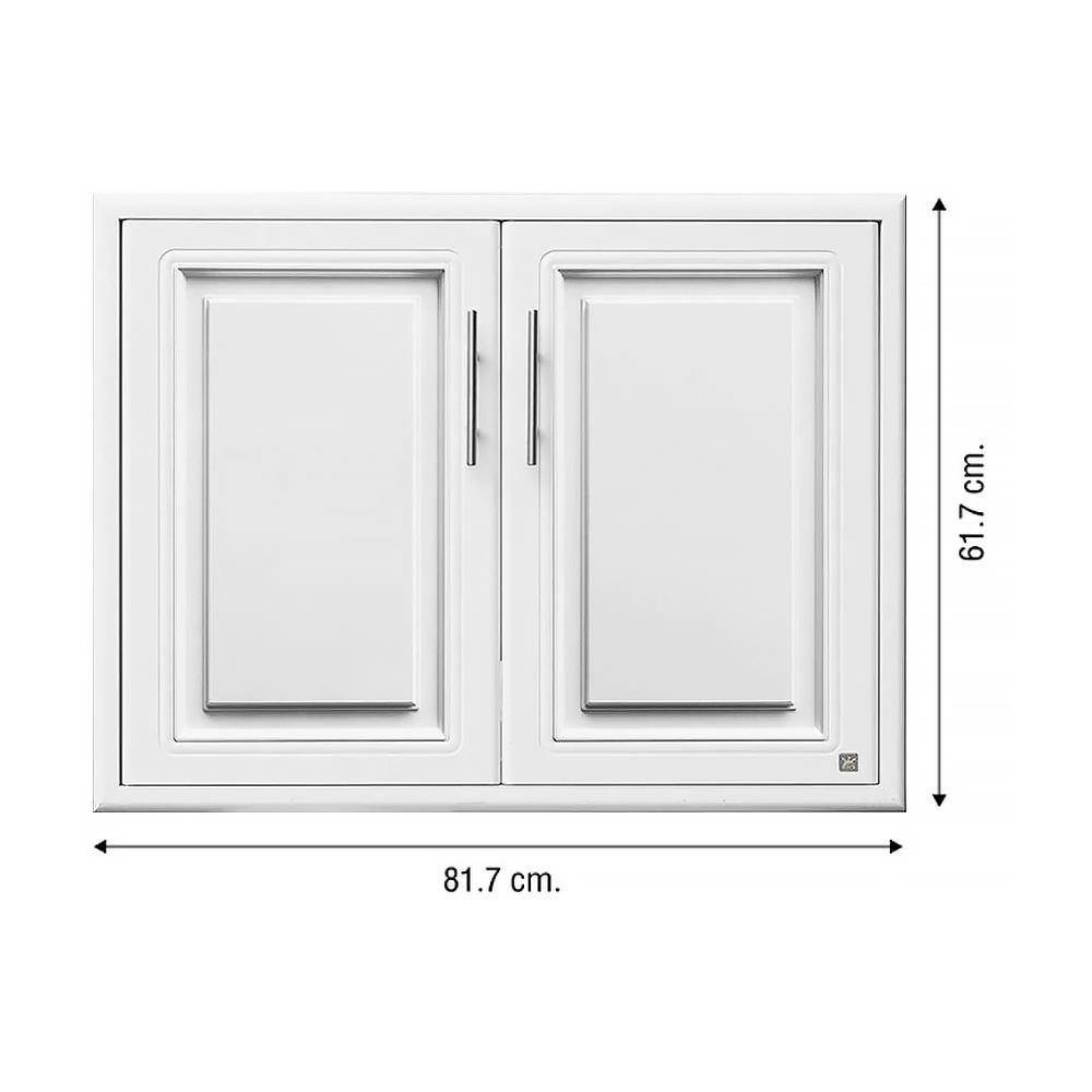 บานใต้เตา KING PLAT-PEARL 81.5x61.5 ซม. สีขาว