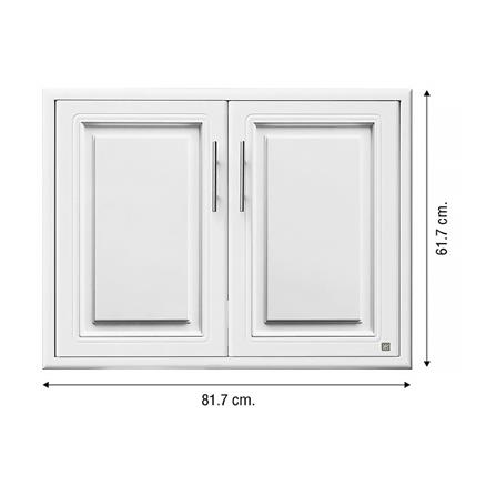 บานใต้เตา KING PLAT-PEARL 81.5x61.5 ซม. สีขาว_1