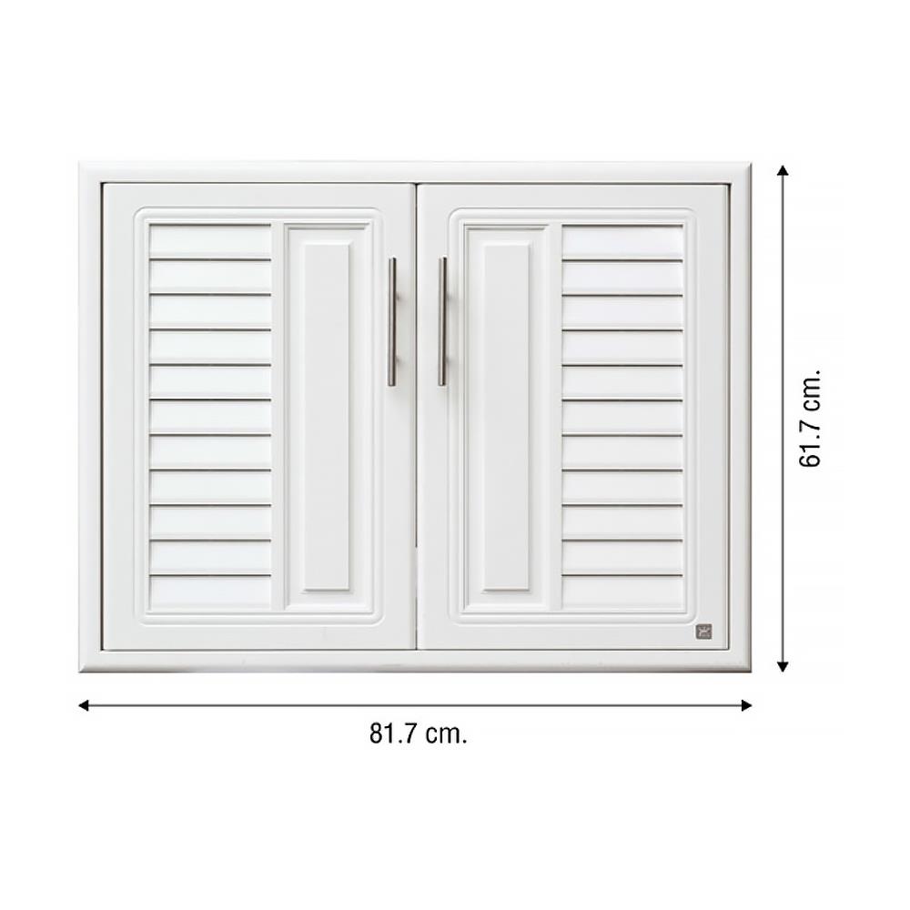 บานใต้เตา KING PLAT-NOVA 81.5x61.5 ซม. สีขาว