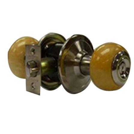 ลูกบิดห้องน้ำ หัวจัน HAFELE 489.93.614 สีหินอ่อนเหลือง/สเตนเลสด้าน/เงา_0