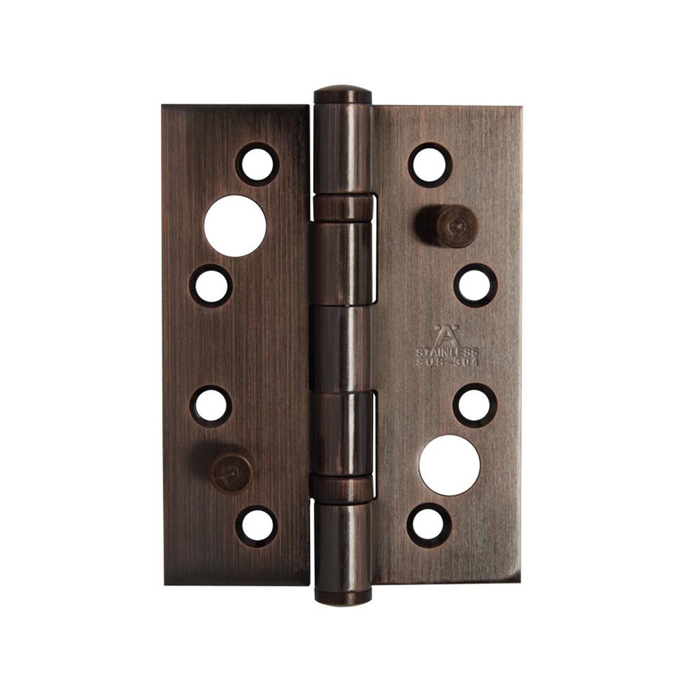 บานพับ 4X3 นิ้ว X 2.5 มม. HAFELE 489.05.003 สีทองแดงรมดำ แพ็ก 2 ชิ้น