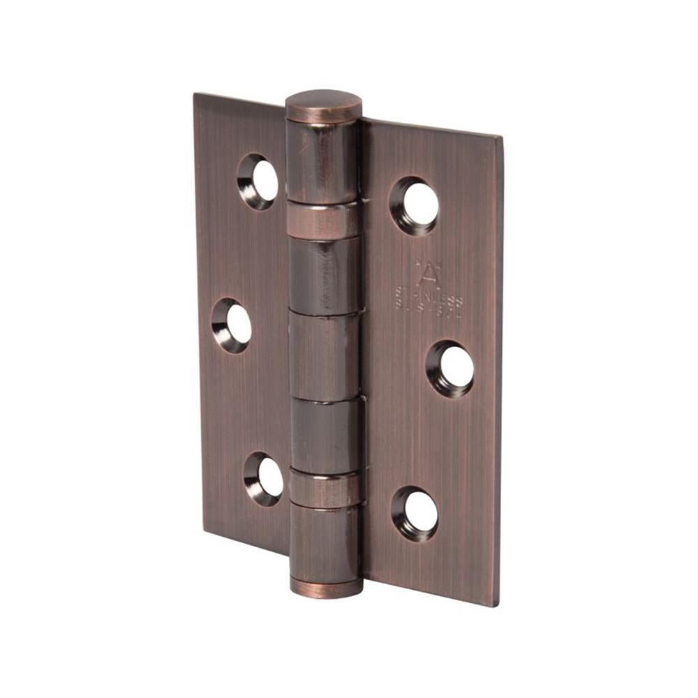 บานพับ 3X2.5 นิ้ว X 2.5 มม. HAFELE 489.02.403 สีทองแดงรมดำ แพ็ก 2 ชิ้น