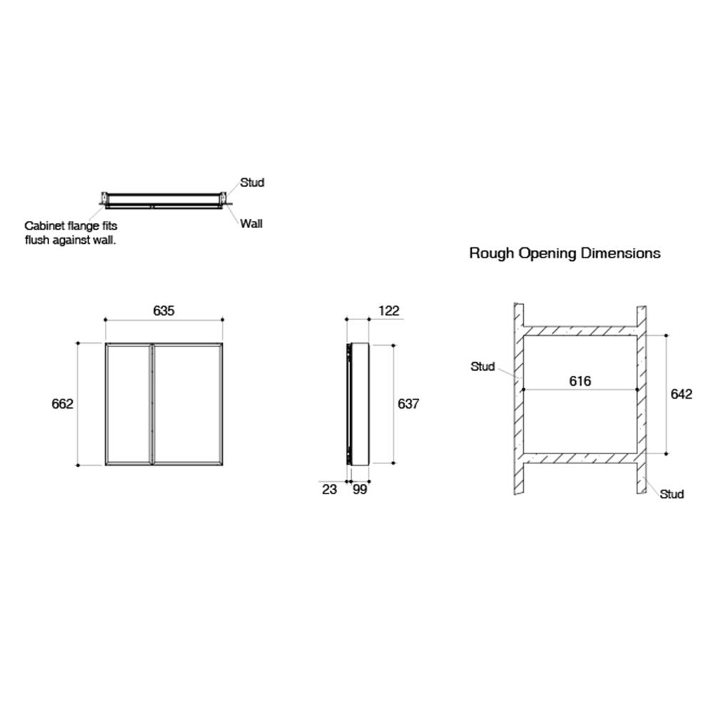 ตู้กระจก KOHLER K-15032T-NA