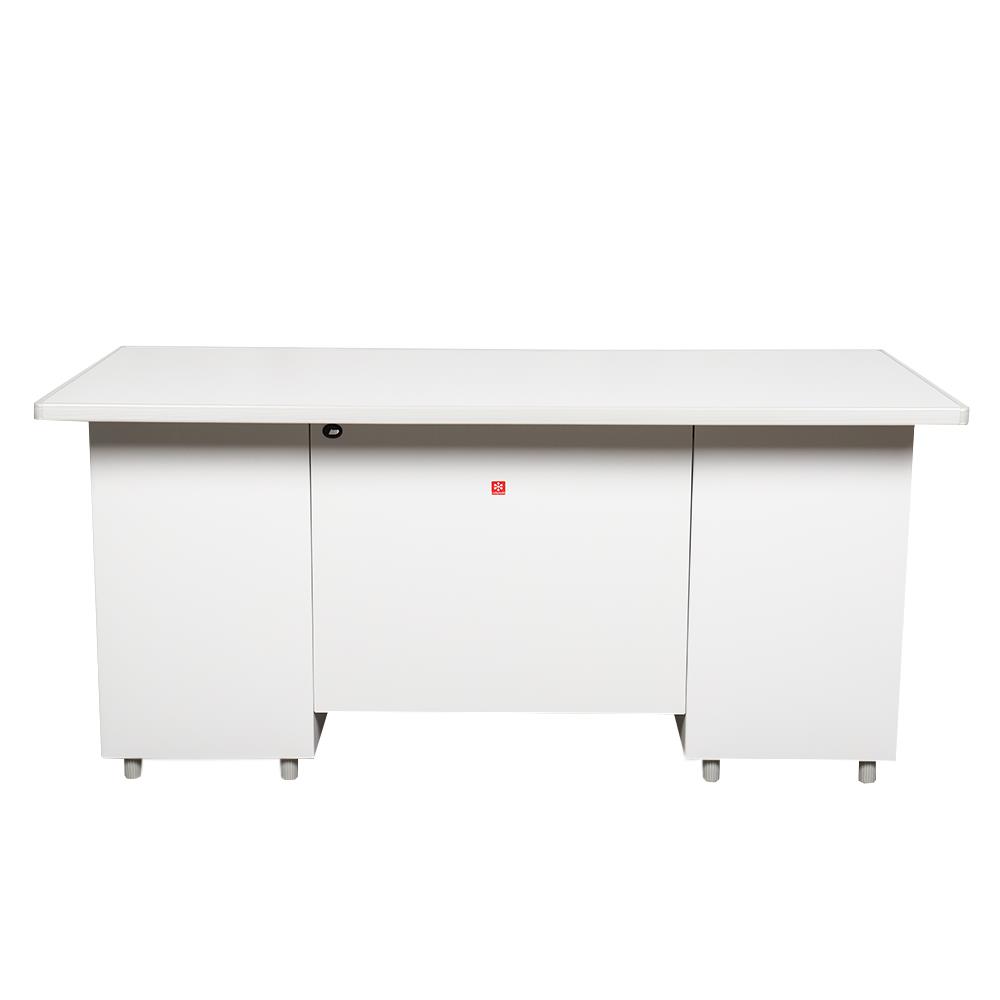 โต๊ะทำงานเหล็ก LUCKY WORLD DX-52-33-GG 159.5 ซม. สีเขียว