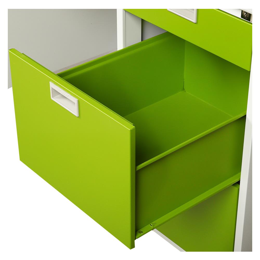 โต๊ะทำงานเหล็ก LUCKY WORLD DX-52-33-GG 159.5 ซม. สีเขียว