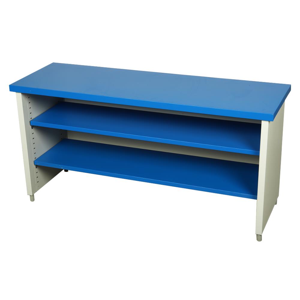 โต๊ะทำงานเหล็ก LUCKY WORLD KDS-150-RG 150 ซม. สีน้ำเงิน