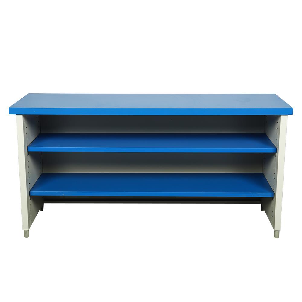 โต๊ะทำงานเหล็ก LUCKY WORLD KDS-150-RG 150 ซม. สีน้ำเงิน