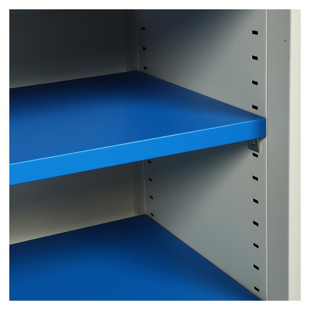 โต๊ะทำงานเหล็ก LUCKY WORLD KDS-150-RG 150 ซม. สีน้ำเงิน