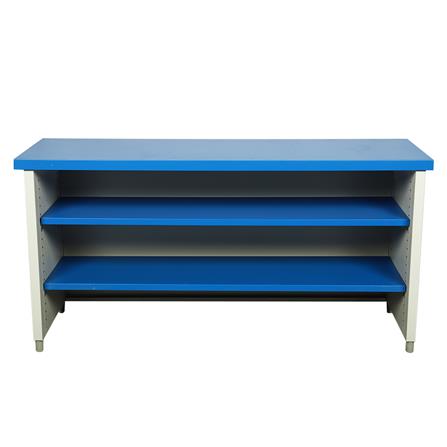 โต๊ะทำงานเหล็ก LUCKY WORLD KDS-150-RG 150 ซม. สีน้ำเงิน_1