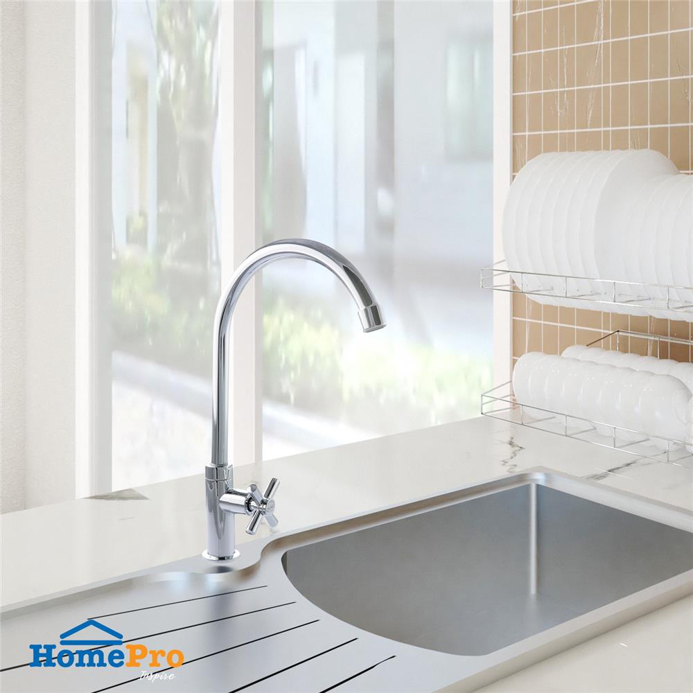 ก๊อกซิงค์เดี่ยวเคาน์เตอร์ MOYA PN-82C12 สีโครม