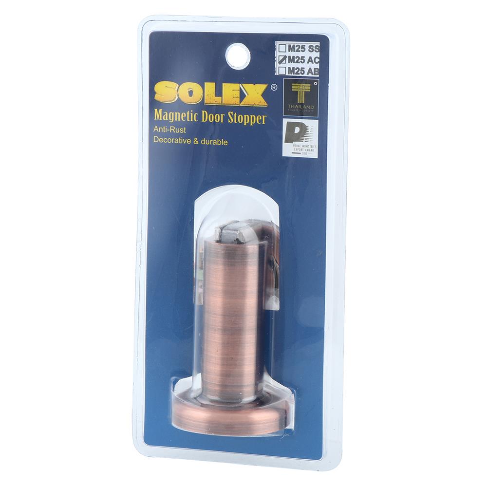 กันชนแม่เหล็กแท่ง SOLEX M25 สีทองแดงรมดำ