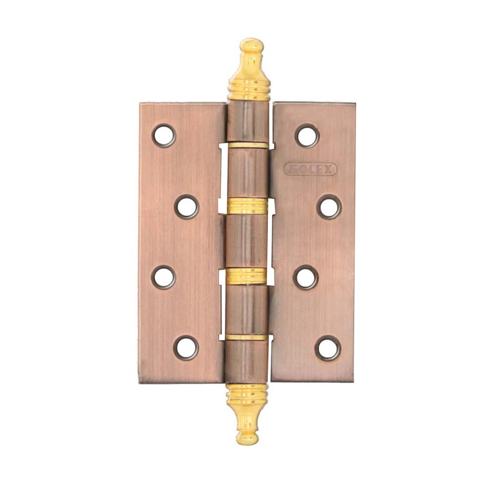 บานพับ 4X3 นิ้ว X 2 มม. SOLEX 4315 สีทองแดงรมดำ (แพ็ก 3 ชิ้น)