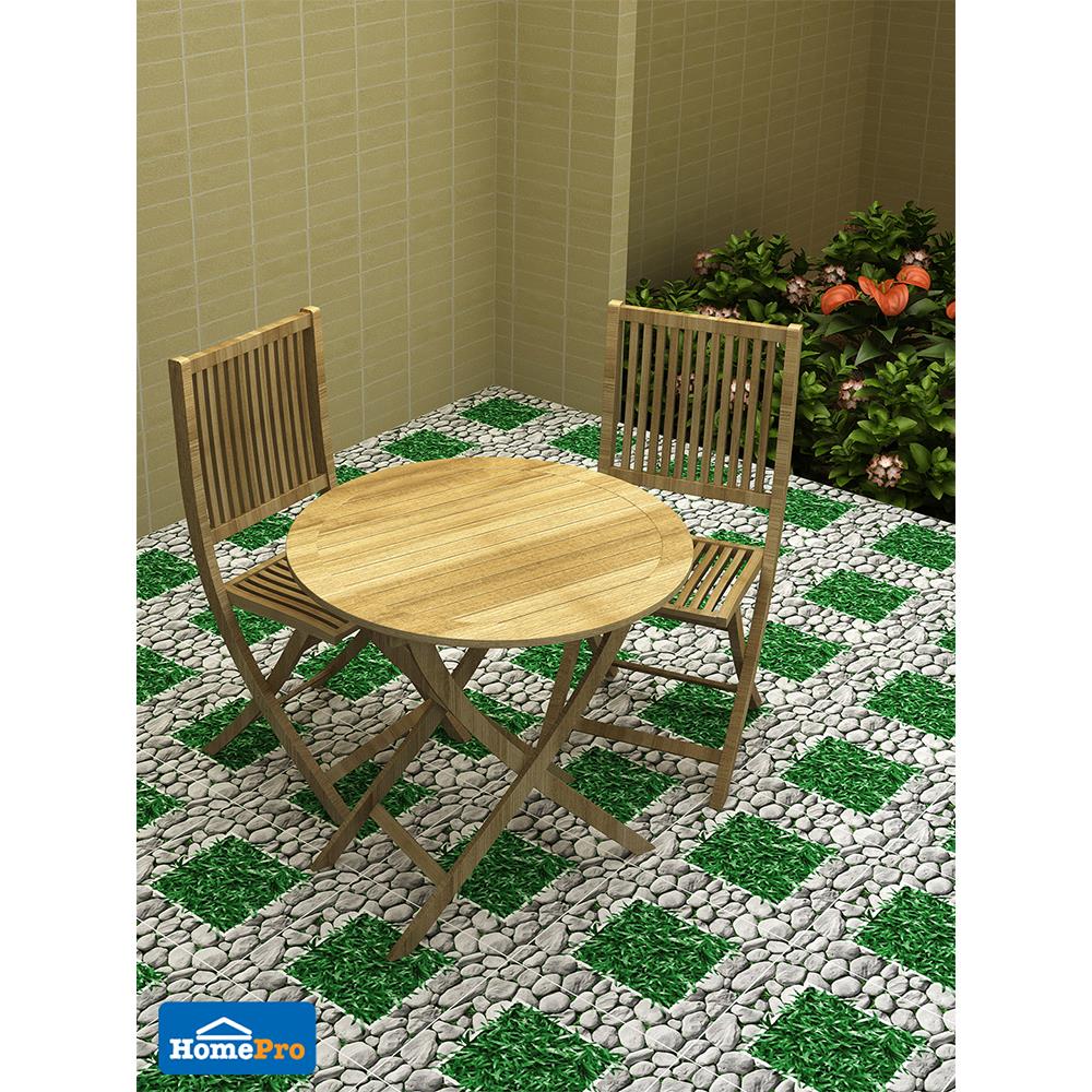 กระเบื้องพื้น 40x40ซม. หินล้อม เทา 1M2