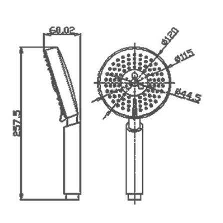 ชุดฝักบัวสายอ่อน 5 ระดับ RASLAND RA D991 สีโครม_4
