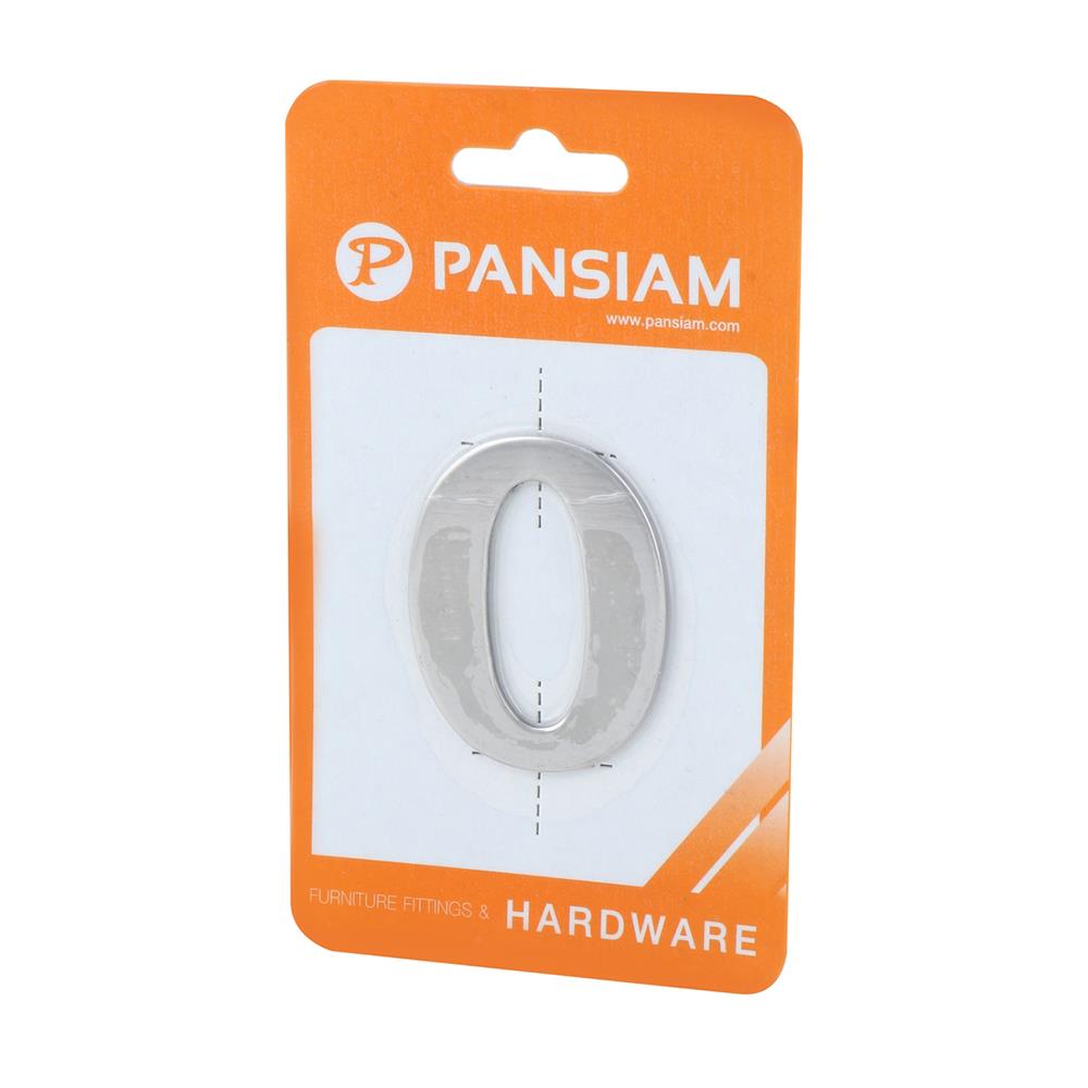 ตัวเลขอารบิค #0 PANSIAM AN-050 50 มม. สีสเตนเลส