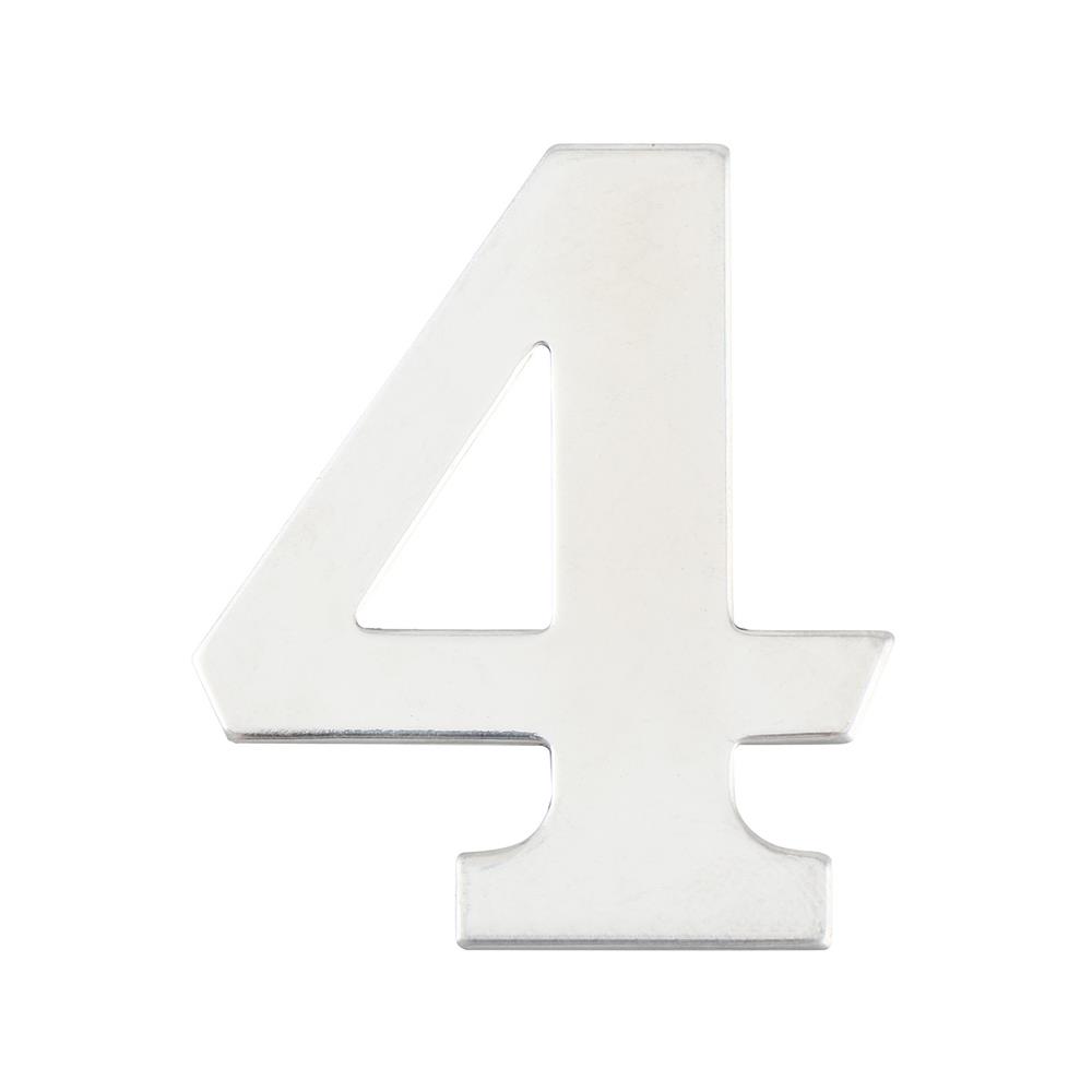 ตัวเลขอารบิค #4 PANSIAM AN-450 50 มม. สีสเตนเลส