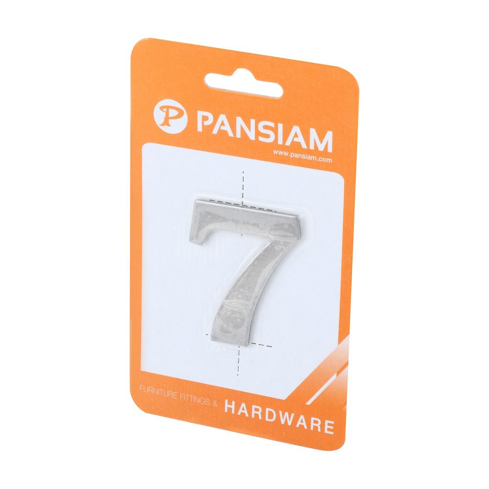 ตัวเลขอารบิค #7 PANSIAM AN-750 50 มม. สีสเตนเลส