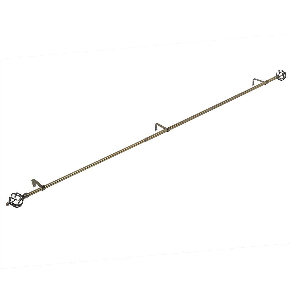 รางเหล็ก ยืดหด HOME LIVING STYLE AQ109S 120-210 ซม. สีทองเหลือง