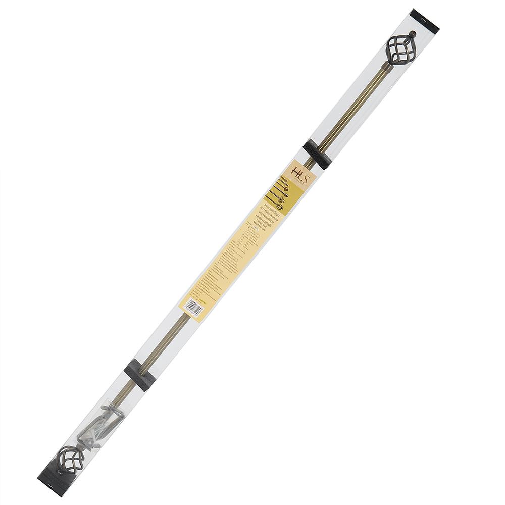 รางเหล็ก ยืดหด HOME LIVING STYLE AQ109S 120-210 ซม. สีทองเหลือง