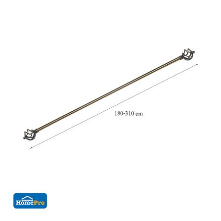 รางเหล็ก ยืดหด HOME LIVING STYLE AQ109L 180-310 ซม. สีทองเหลือง_4