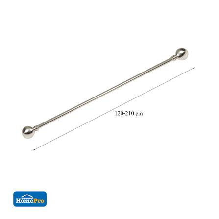 รางเหล็ก ยืดหด HOME LIVING STYLE AQ220S 120-210 ซม. สีเงิน_4