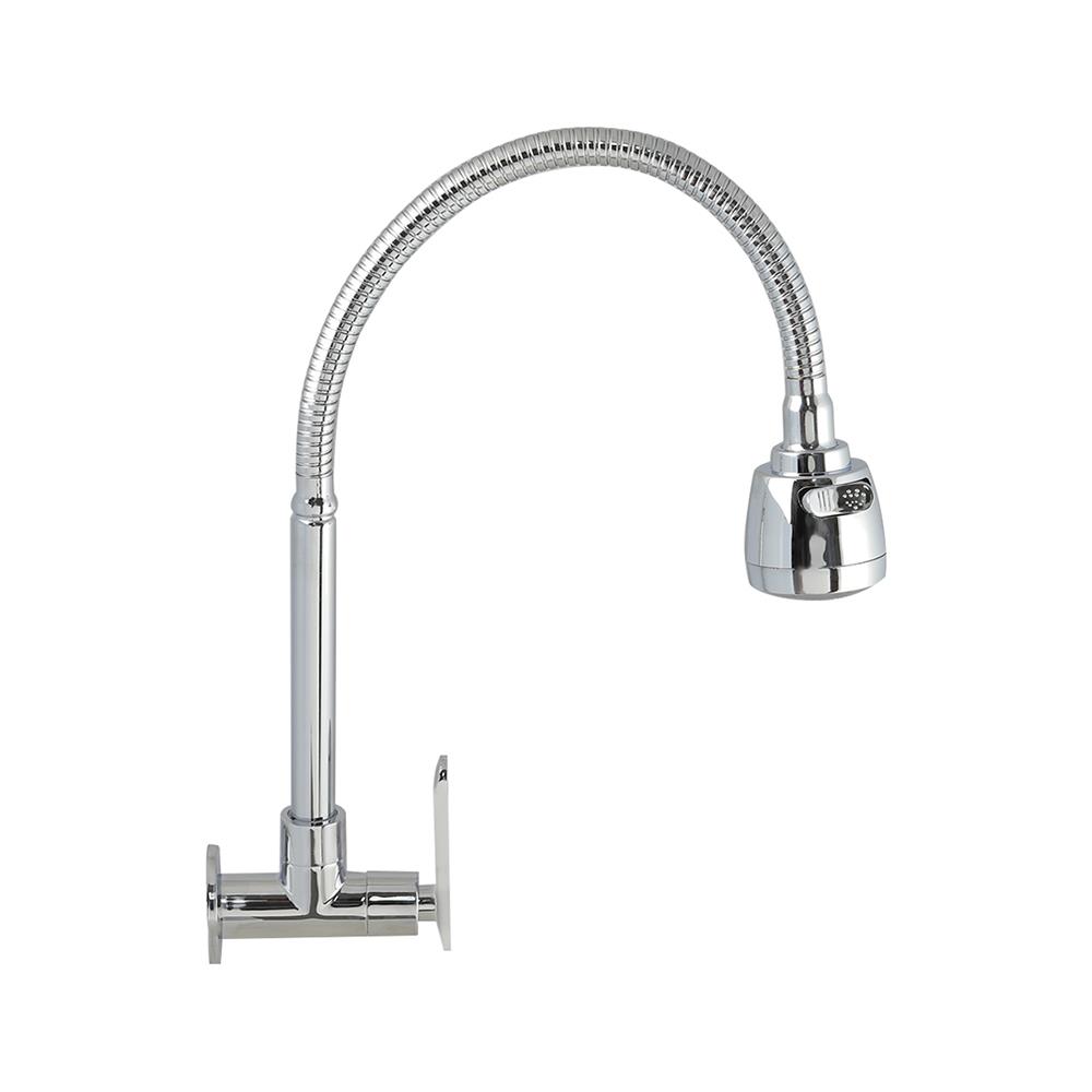 ก๊อกซิงค์เดี่ยวติดผนัง RASLAND M809A-S(S) สีโครม