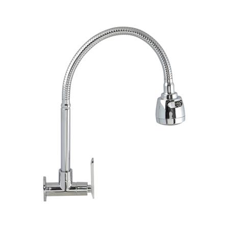 ก๊อกซิงค์เดี่ยวติดผนัง RASLAND M809A-S(S) สีโครม_1