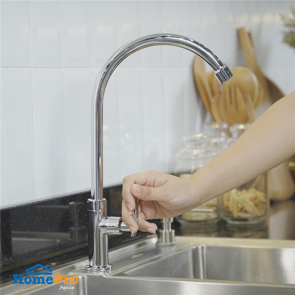 ก๊อกซิงค์เดี่ยวเคาน์เตอร์ MOYA PN-81C12 สีโครม