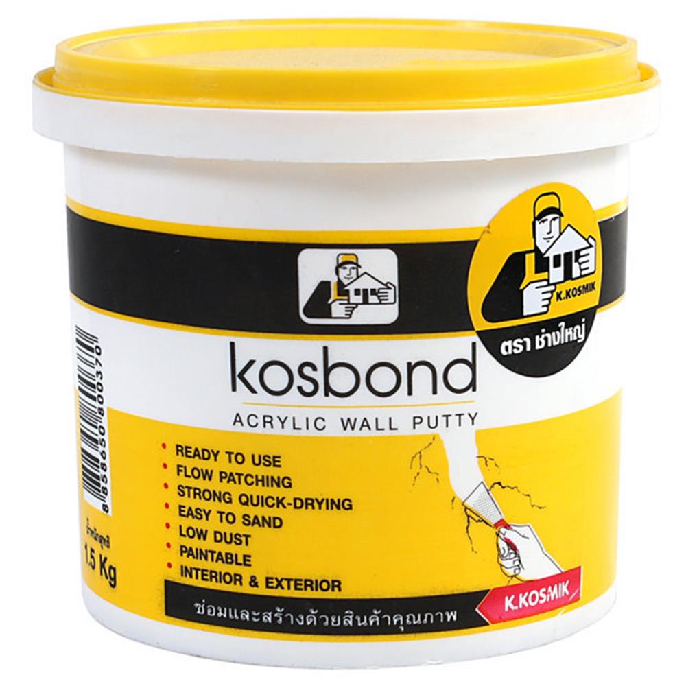 อะคริลิกอุดโป๊ว ช่างใหญ่ KOSBOND 1.5 กก. สีขาว