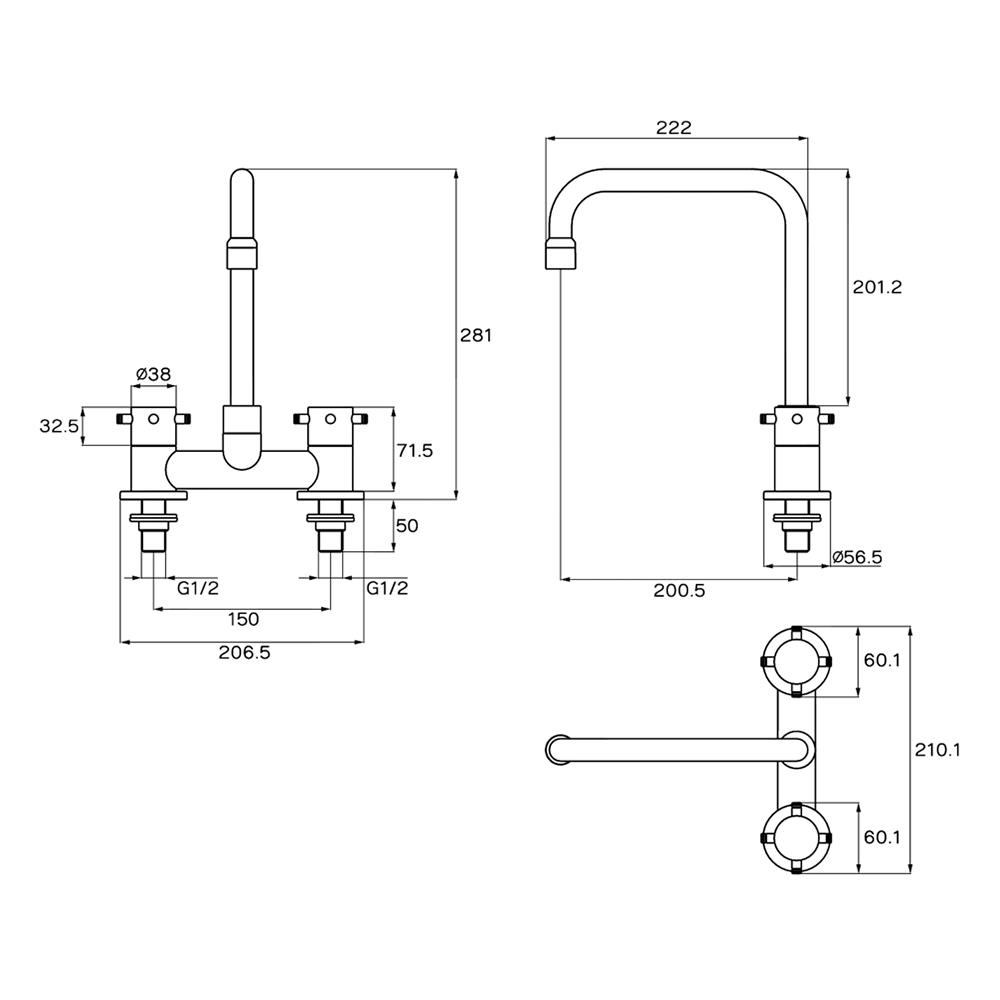 ก๊อกซิงค์เดี่ยวเคาน์เตอร์ WS WS-0133 สเตนเลส