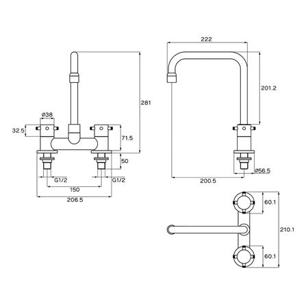 ก๊อกซิงค์เดี่ยวเคาน์เตอร์ WS WS-0133 สเตนเลส_1
