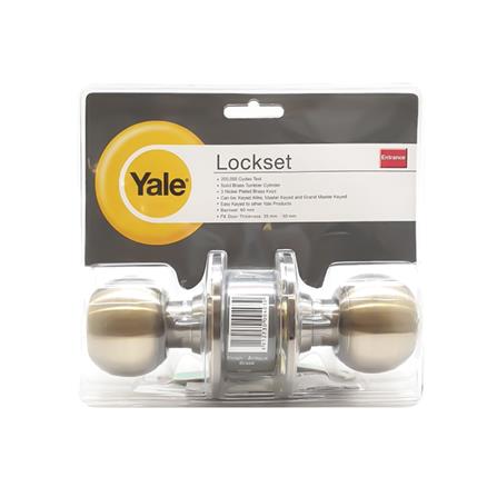 ลูกบิดทั่วไป YALE KN-VCA5227US5 หัวกลม สีทองเหลืองรมดำ_1