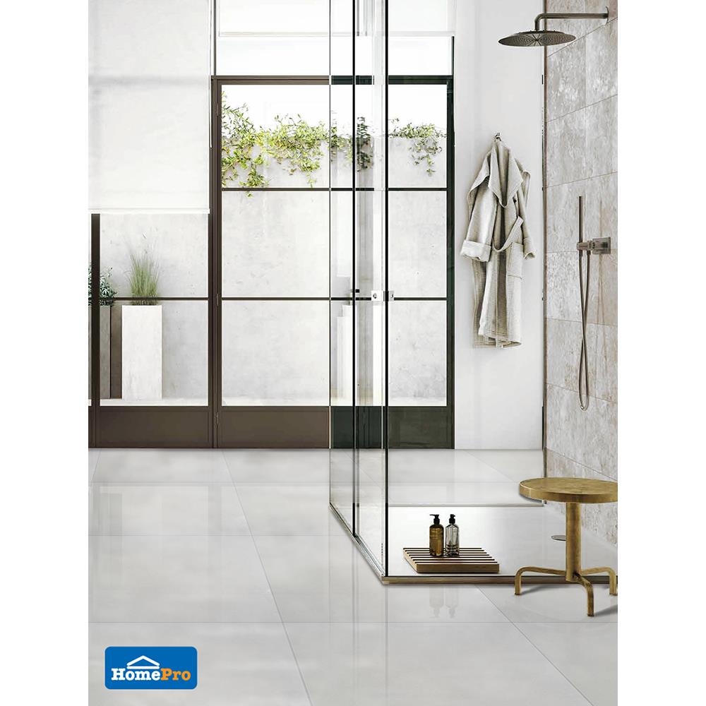 กระเบื้องพื้น 60x60 ซม. ควอซคิวรี่ไวท์นาโน 1.44M2