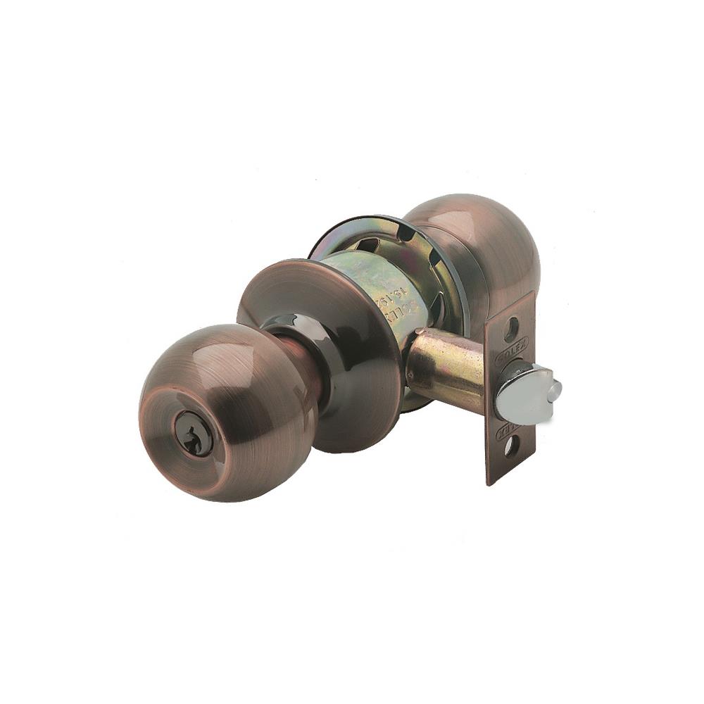 ลูกบิดทั่วไป SOLEX 500-AC หัวกลม สีทองแดงรมดำ